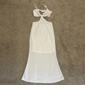 Reverse White Twist cutout Knit‎ Dress new with tags!